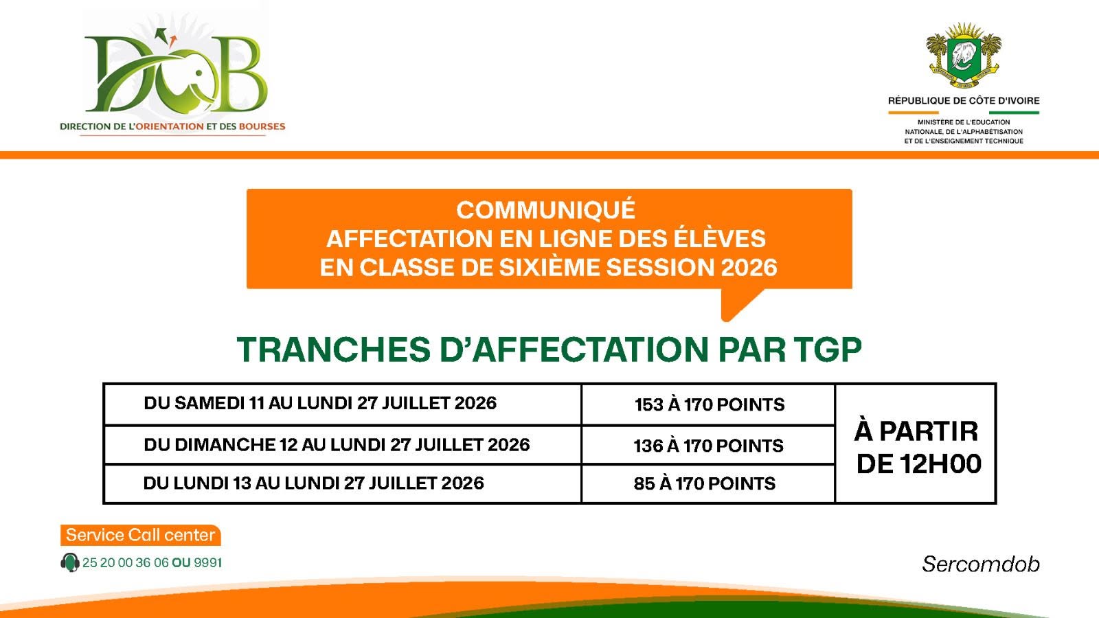 affectations-en-sixième-2026-cote-d-ivoire-dernier-delai