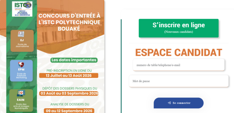 preinscriptions-concours-ISTC-2026
